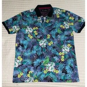 V.I.P. Collection floral pattern polo shirt